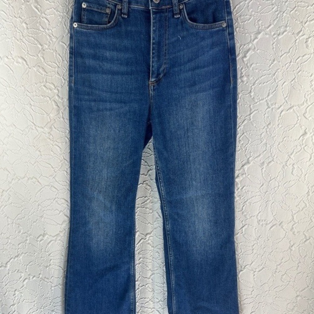 Rag & Bone Casey High-Rise Ankle Flare Jeans Blue 26 - Picture 2 of 8